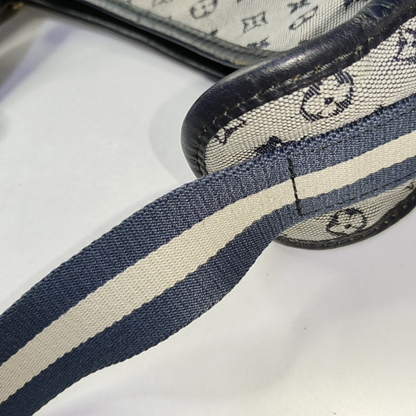 MARY KATE Monogram Canvas Blue