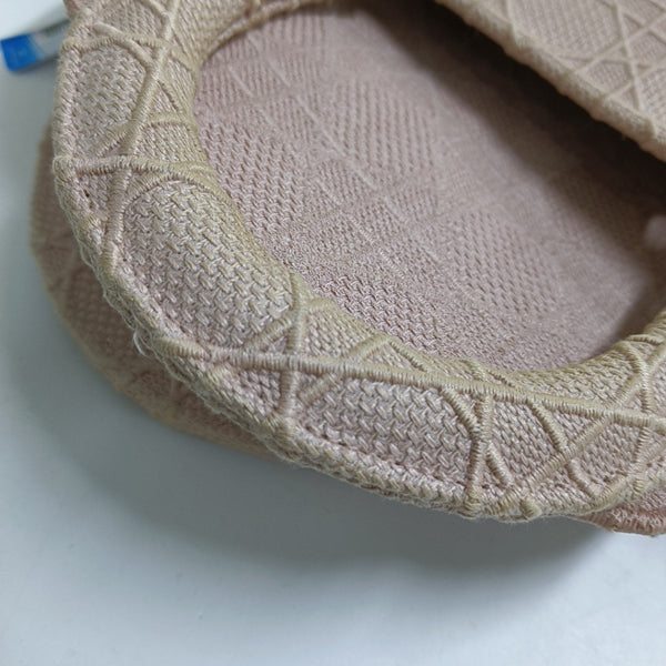 Lady D-Lite Medium Cannage Canvas Pink