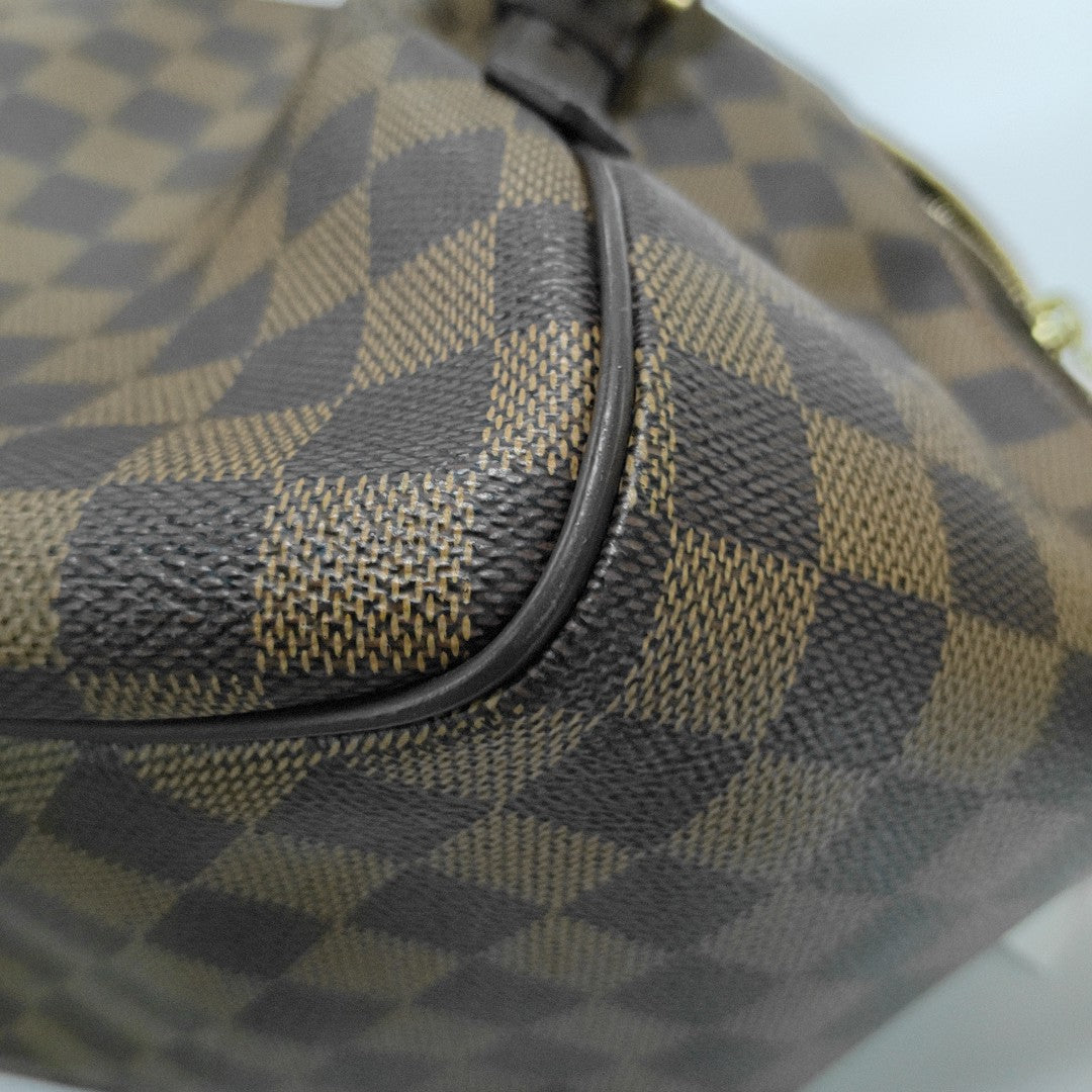 BELEM MM Damier Ebene Coated Canvas Brown