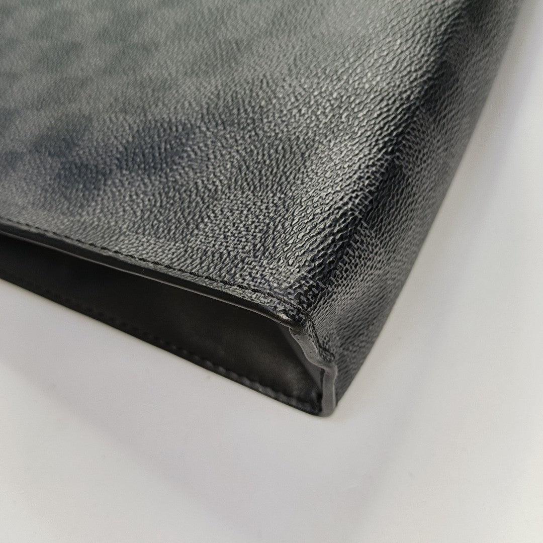 STANDING Damier Graphite Coated Canvas Gray