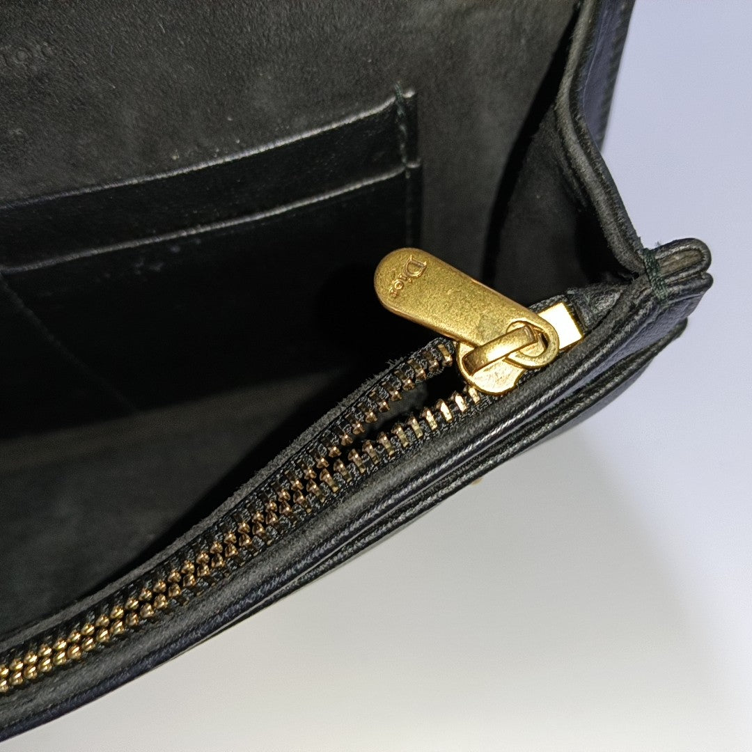 Dioraddict Cannage Calfskin Black