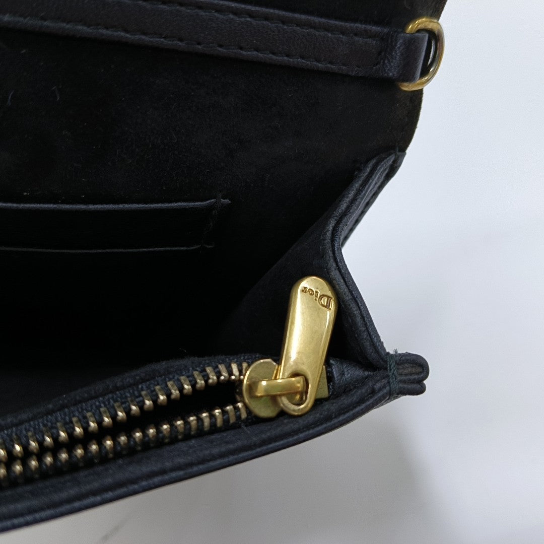 Dioraddict Cannage Calfskin Black