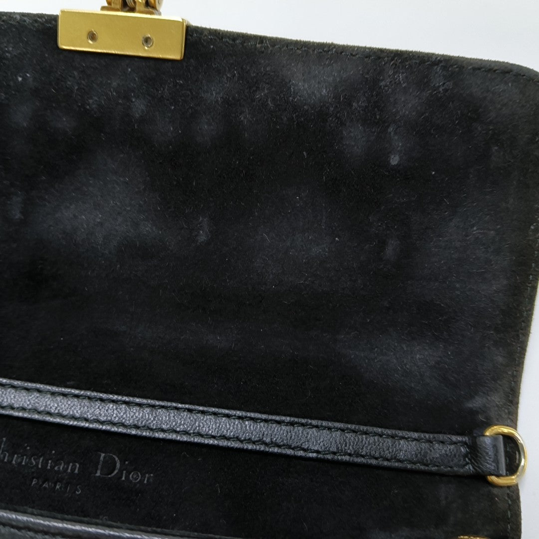 Dioraddict Cannage Calfskin Black