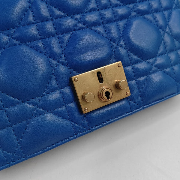 Dioraddict Cannage Lambskin Blue