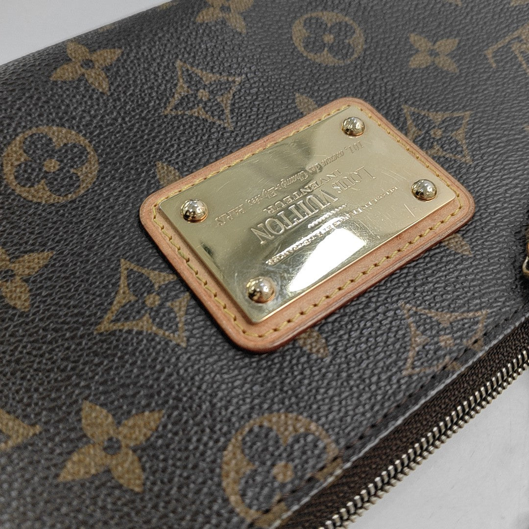 EVA Damier Ebene Coated Canvas Brown