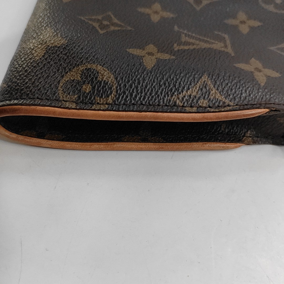 EVA Damier Ebene Coated Canvas Brown