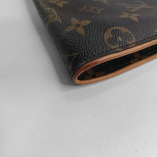 EVA Damier Ebene Coated Canvas Brown