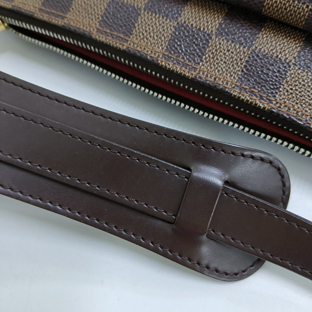 RAVELLO GM Damier Ebene Coated Canvas Brown