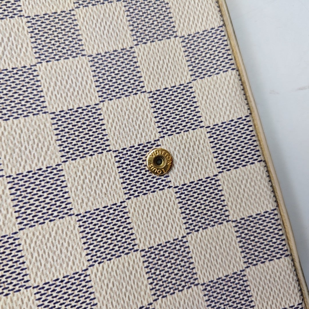 Authenticated pre-owned  Félicie Damier Azur Coated Canvas White - Crossbody Bag at Looply