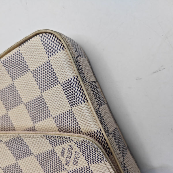 Authenticated pre-owned  Félicie Damier Azur Coated Canvas White - Crossbody Bag at Looply