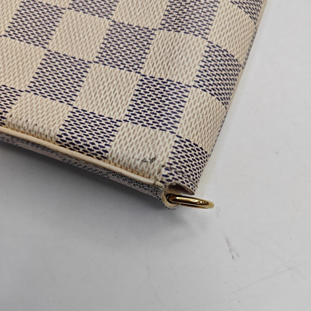 Authenticated pre-owned  Félicie Damier Azur Coated Canvas White - Crossbody Bag at Looply