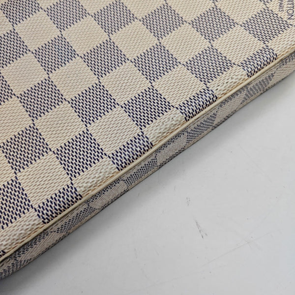 Authenticated pre-owned  Félicie Damier Azur Coated Canvas White - Crossbody Bag at Looply