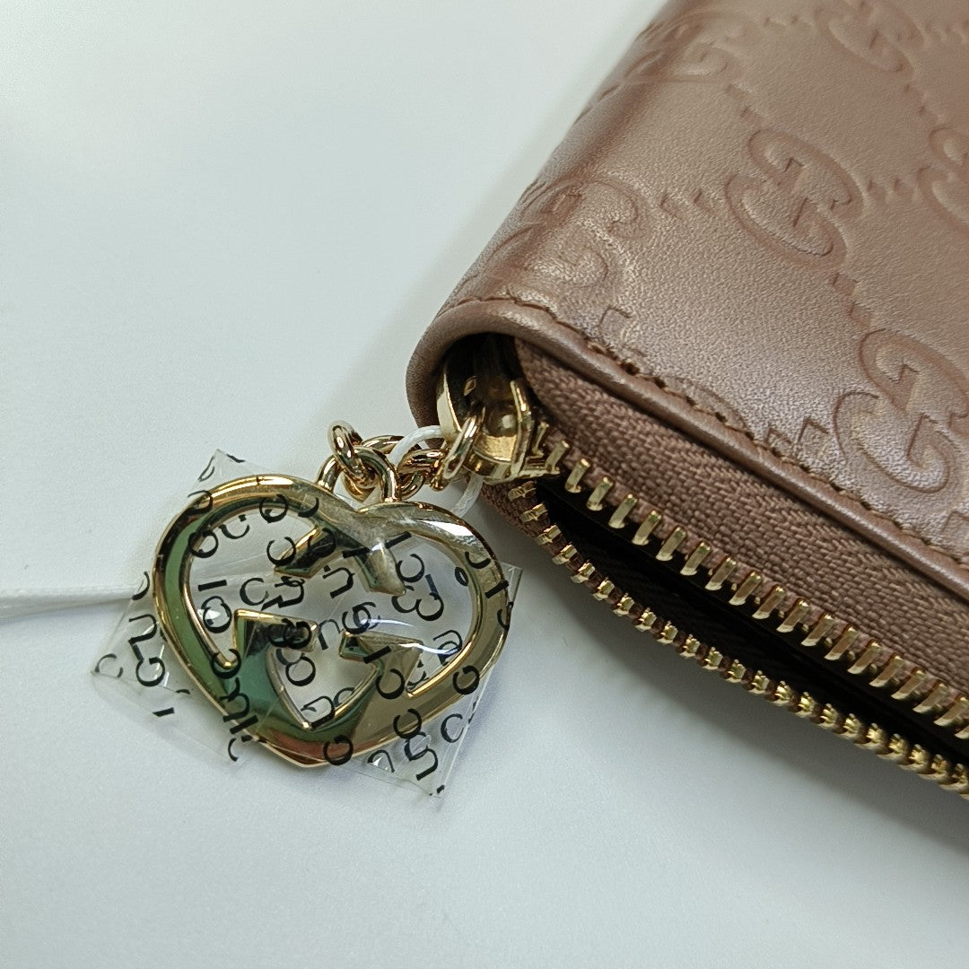Monogram Calfskin Wallet Pink