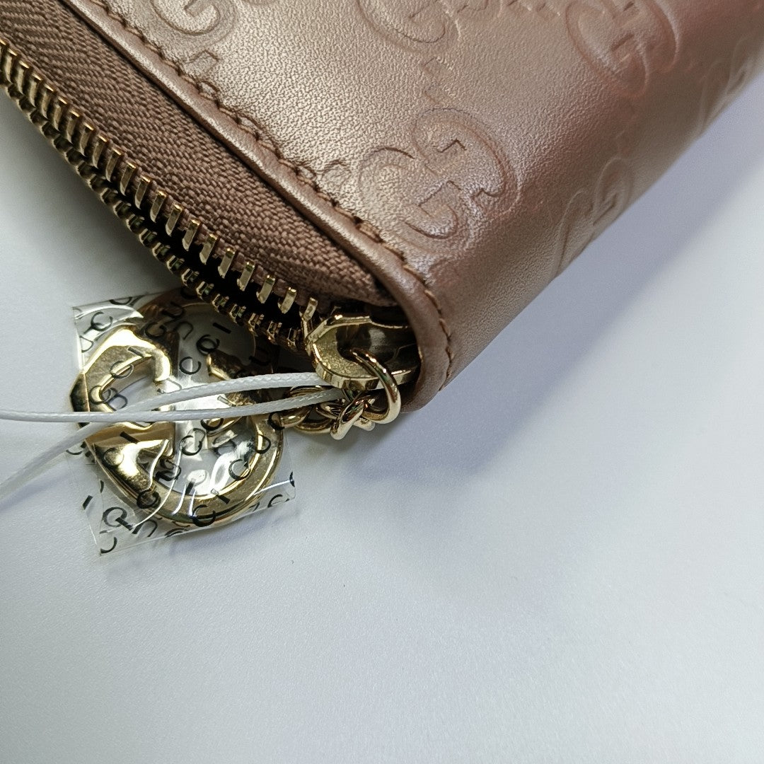 Monogram Calfskin Wallet Pink