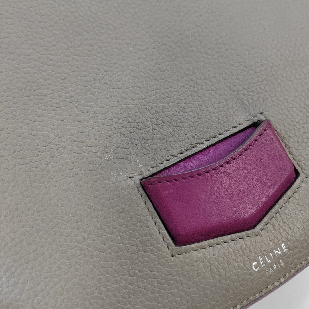 TROTTEUR Small Calfskin Gray