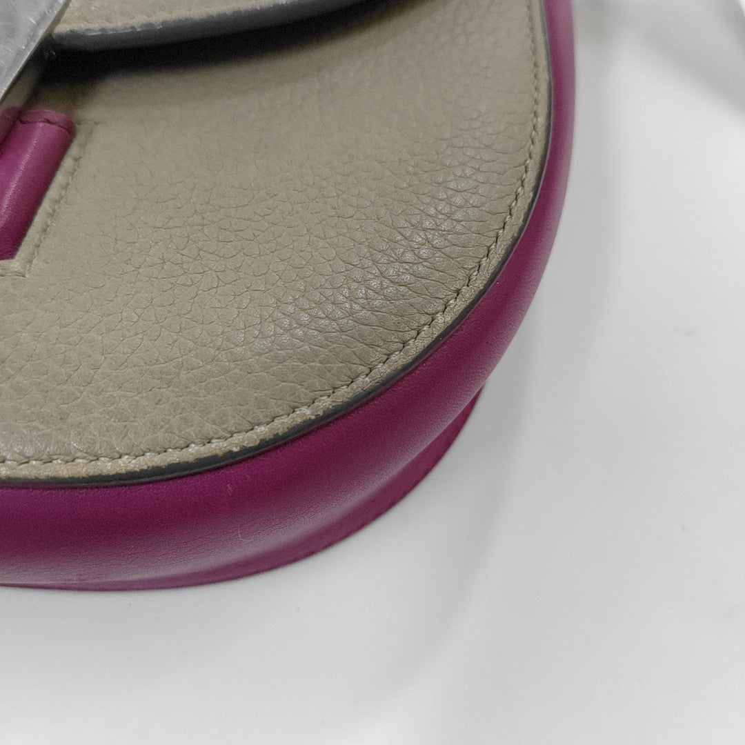 TROTTEUR Small Calfskin Gray