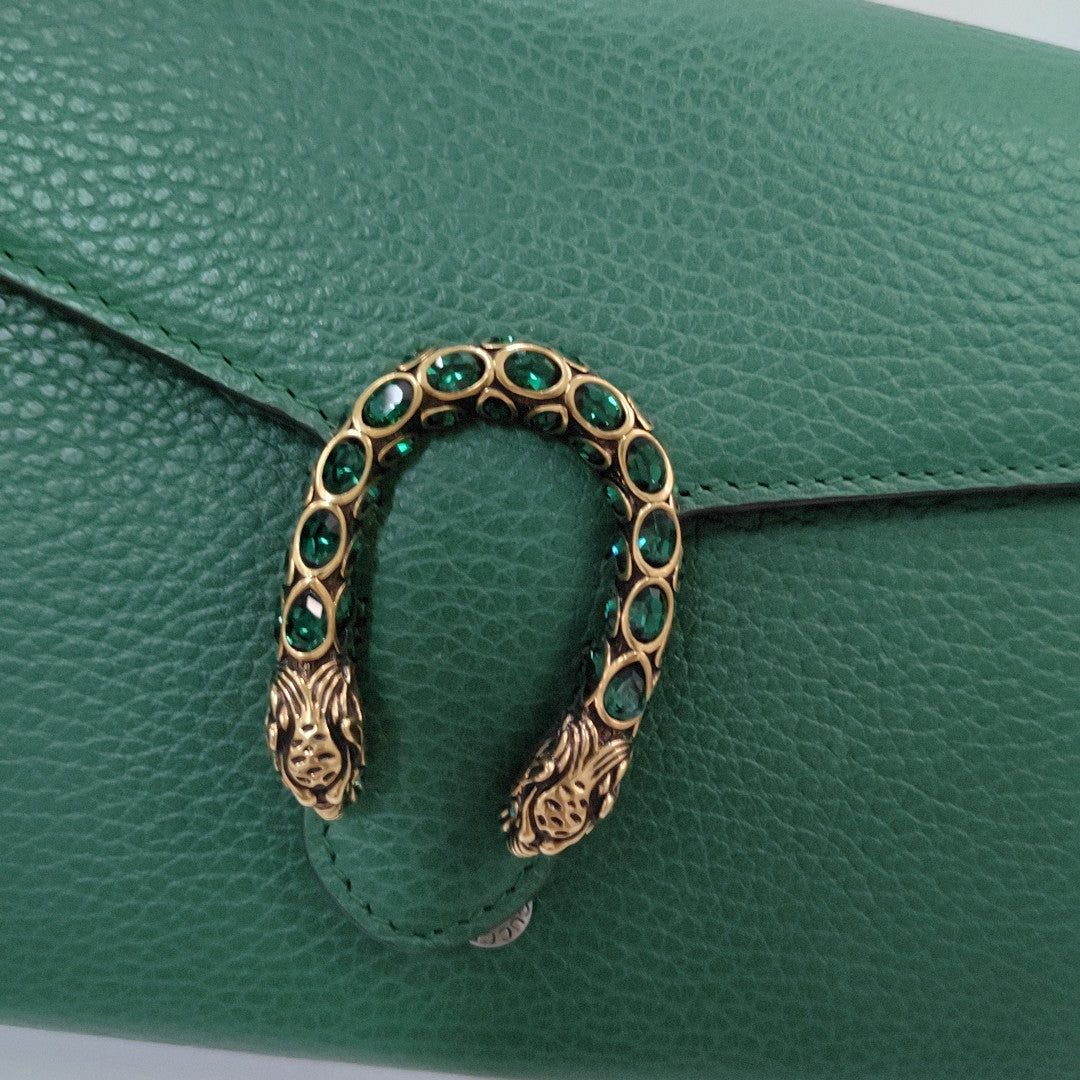 Authenticated pre-owned  Dionysus Mini Calfskin Green - Crossbody Bag at Looply