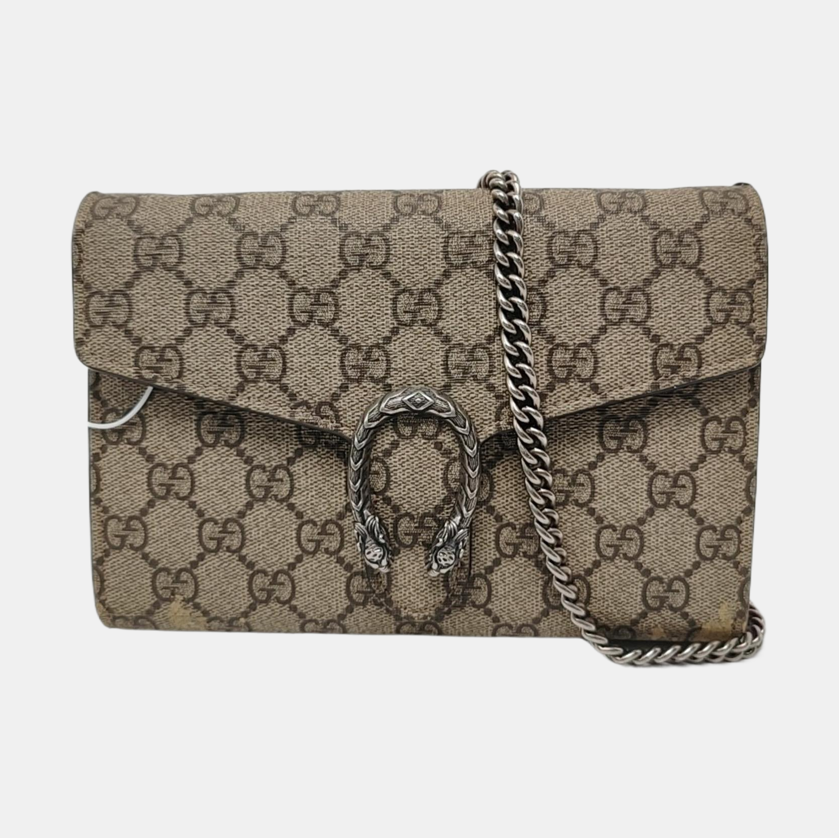 Authenticated pre-owned  Dionysus Monogram Coated Canvas Beige - Shoulder Bag at Looply