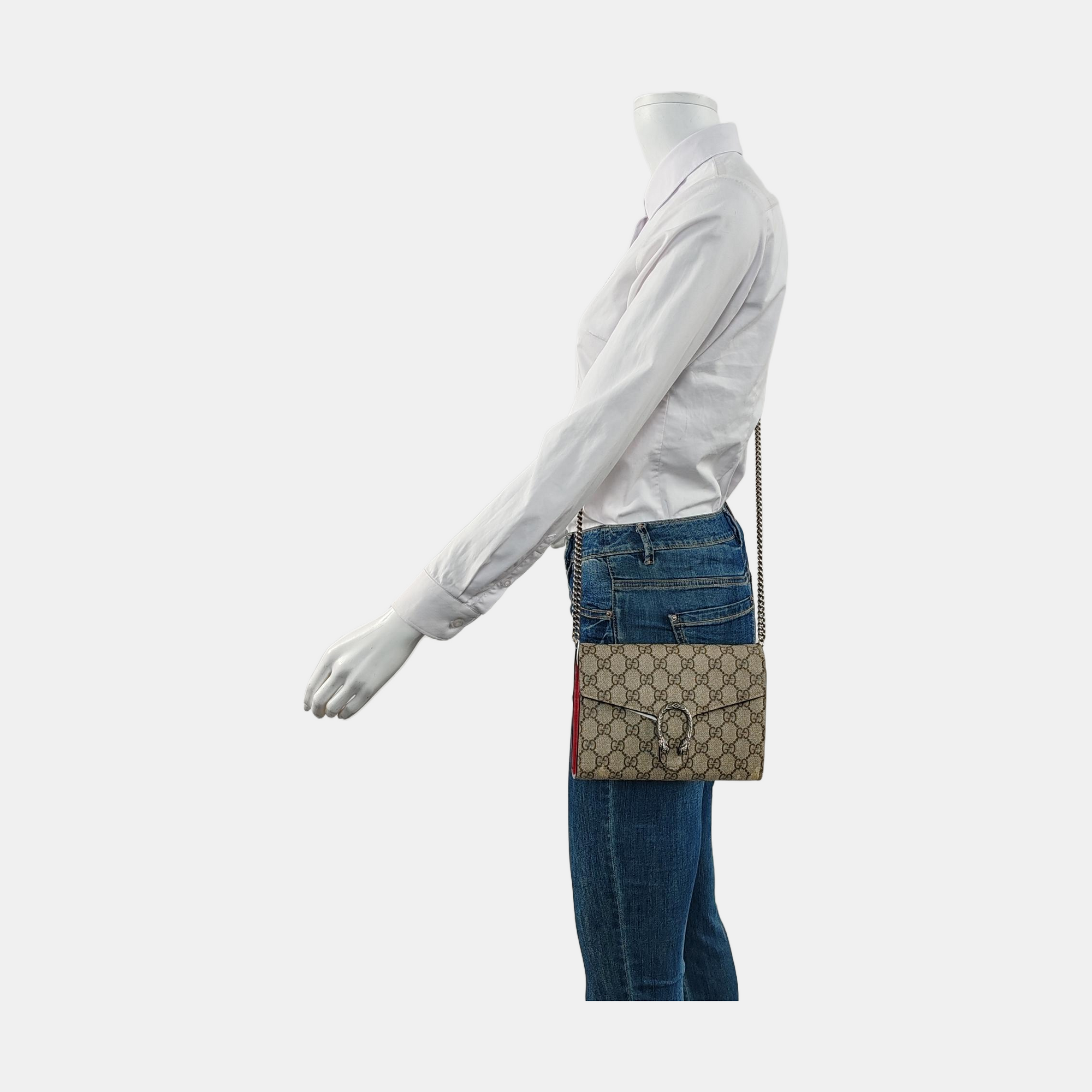 Authenticated pre-owned  Dionysus Monogram Coated Canvas Beige - Shoulder Bag at Looply