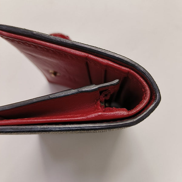 GG Supreme Monogram Coated Canvas Gray Coin Purse