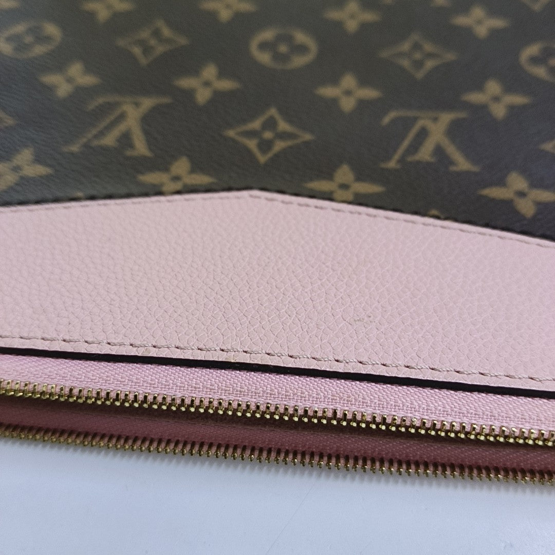 DAILY Monogram Coated Canvas Brown