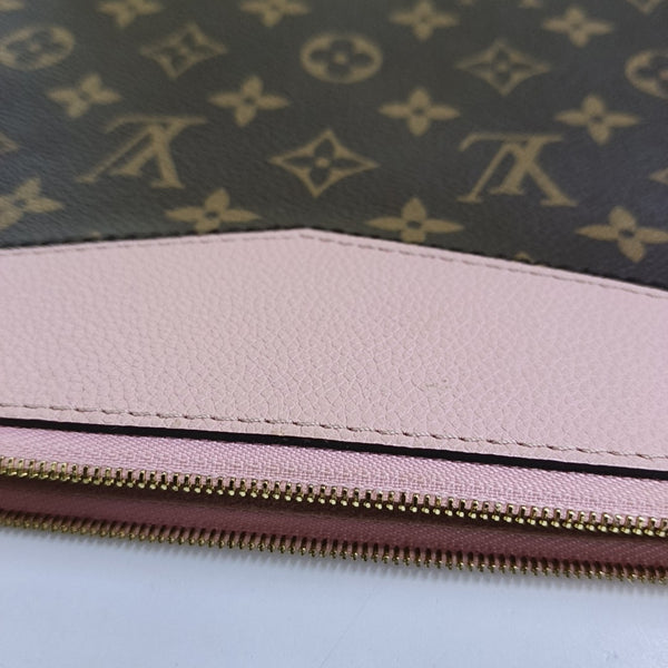DAILY Monogram Coated Canvas Brown