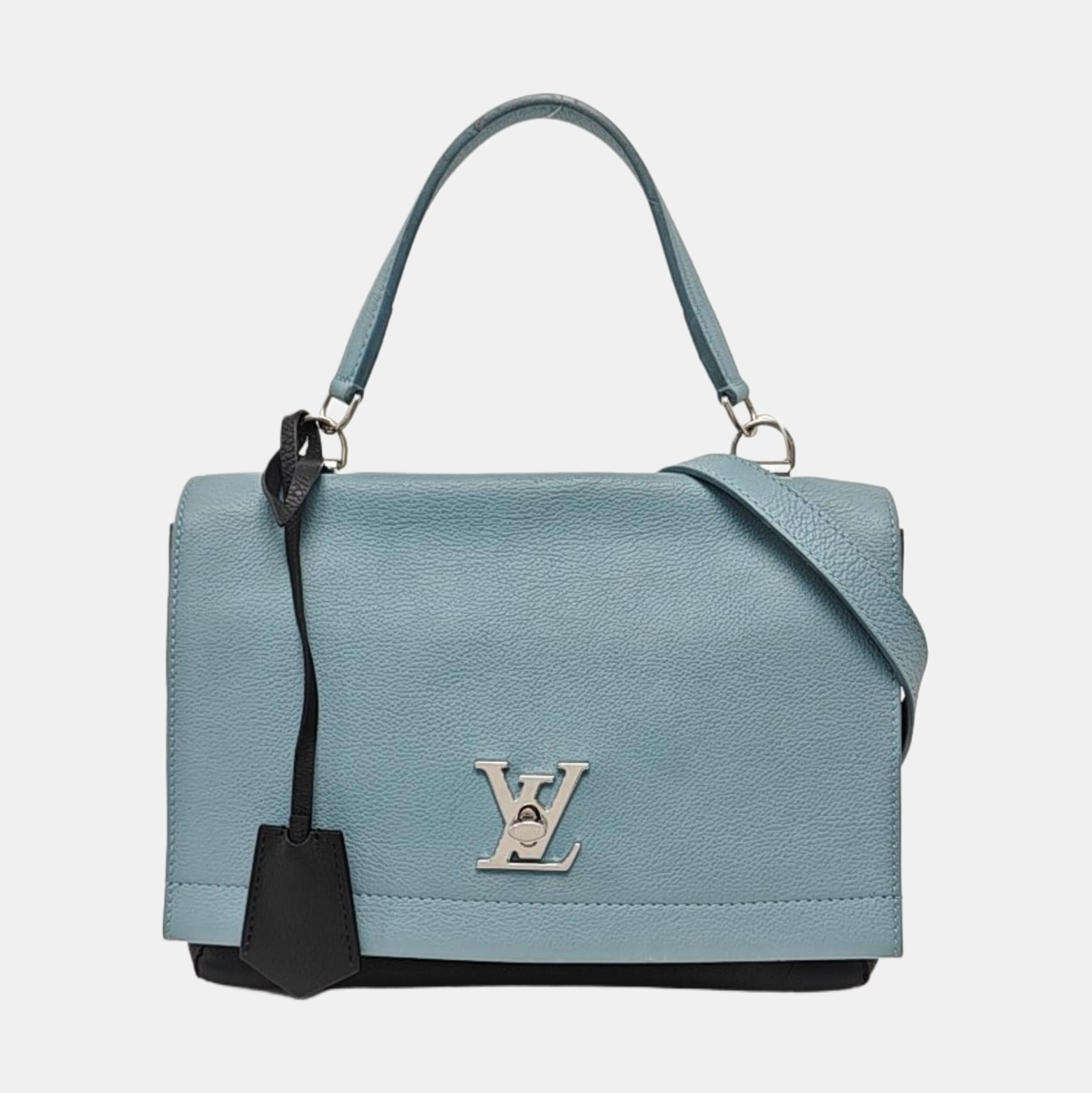Authenticated pre-owned  Lockme Calfskin Blue - Crossbody Bag at Looply
