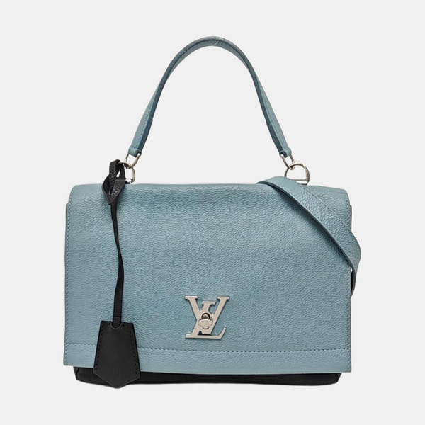 Authenticated pre-owned  Lockme Calfskin Blue - Crossbody Bag at Looply