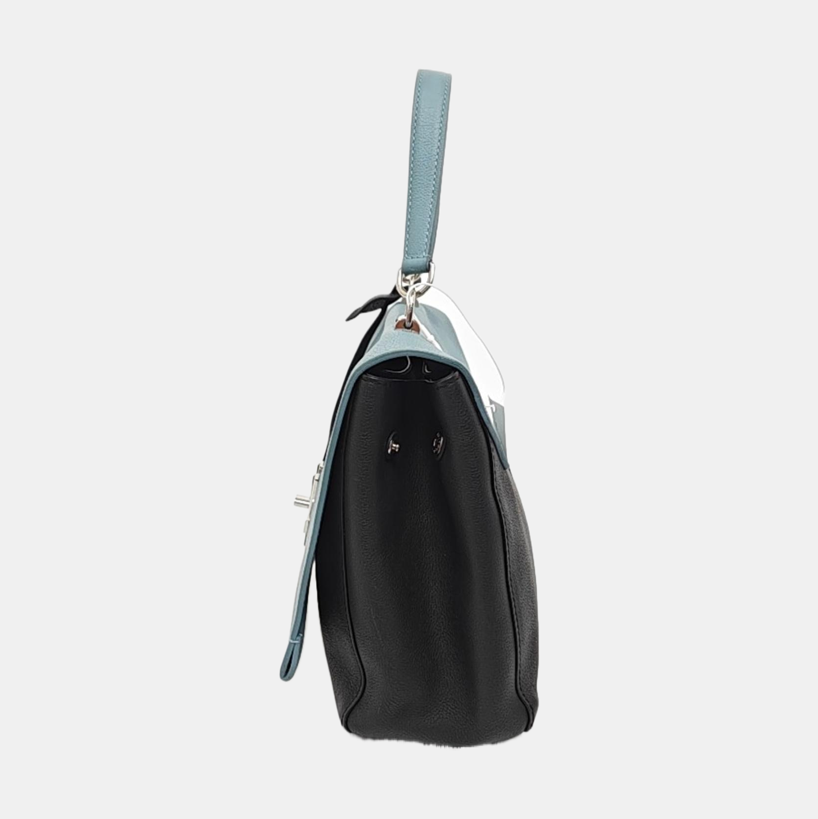 Authenticated pre-owned  Lockme Calfskin Blue - Crossbody Bag at Looply