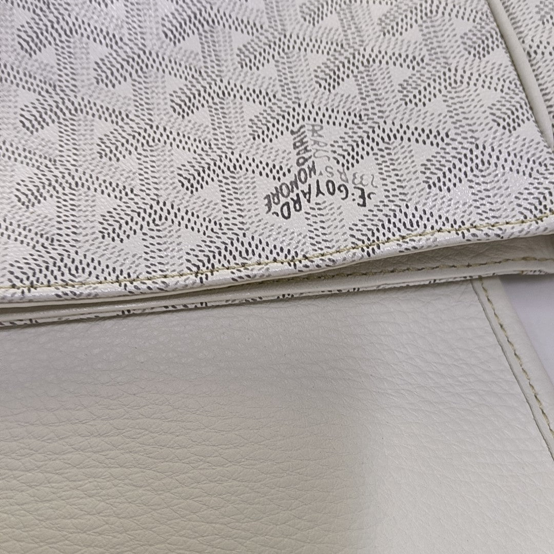 Belvedere Coated Canvas White