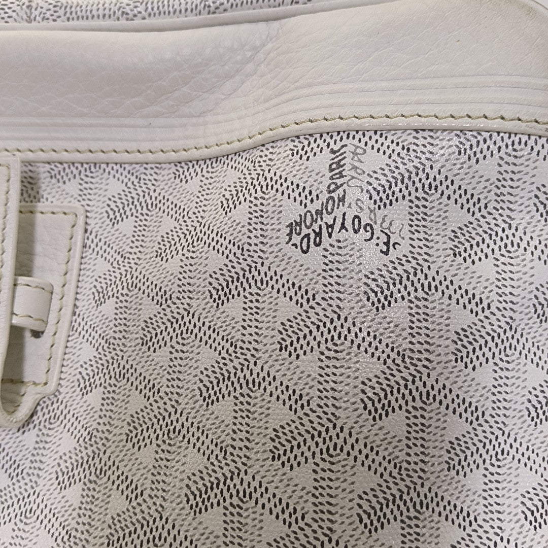 Belvedere Coated Canvas White