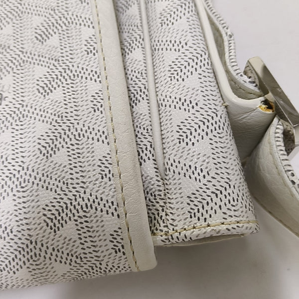 Belvedere Coated Canvas White