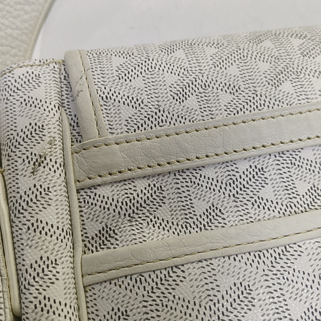 Belvedere Coated Canvas White