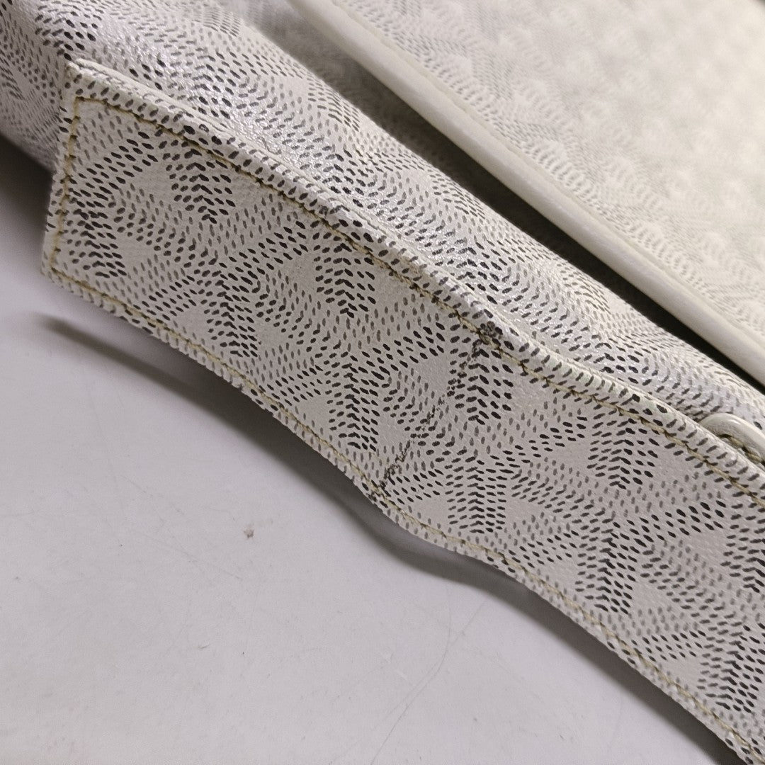 Belvedere Coated Canvas White