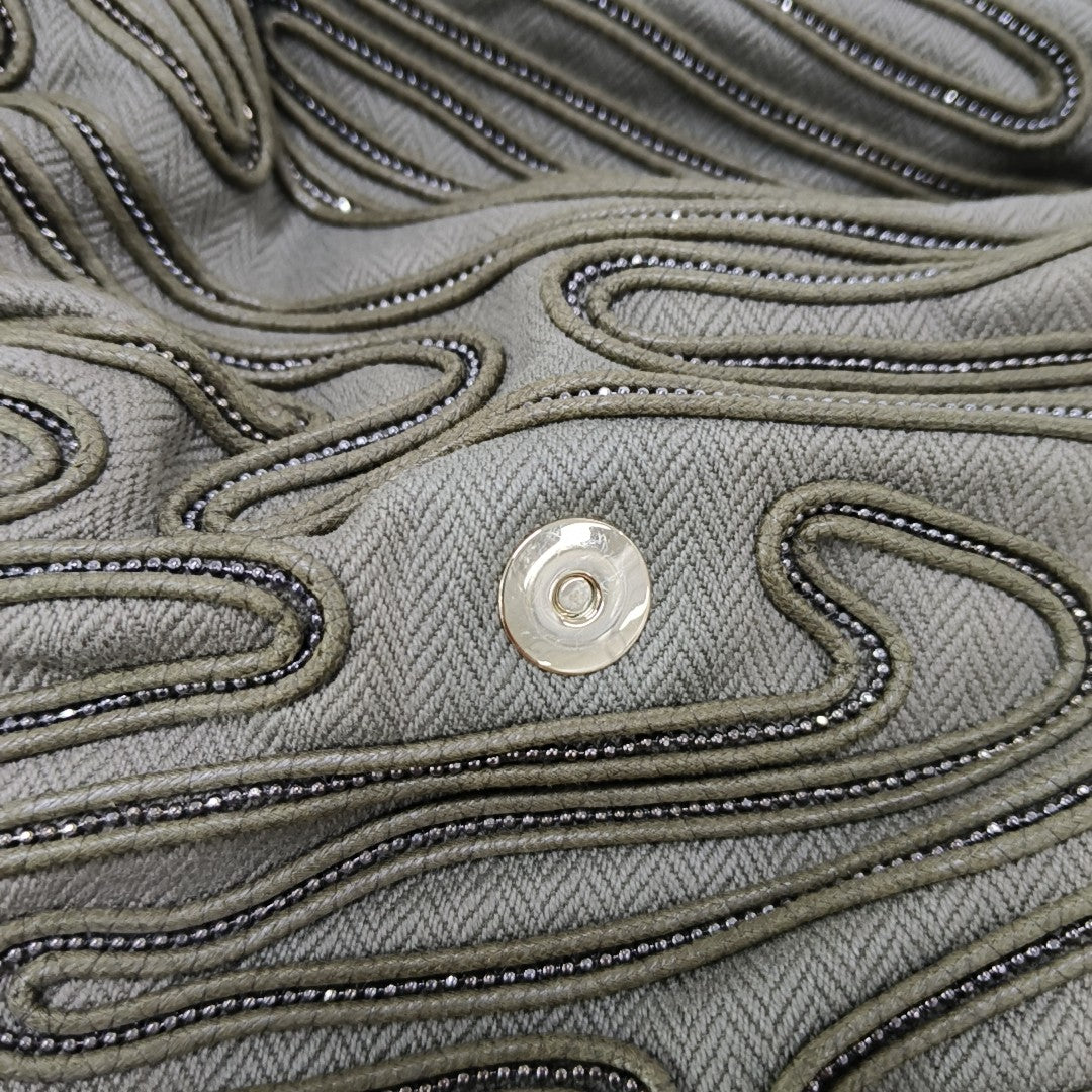 CHANDRA Quilted Fabric Green