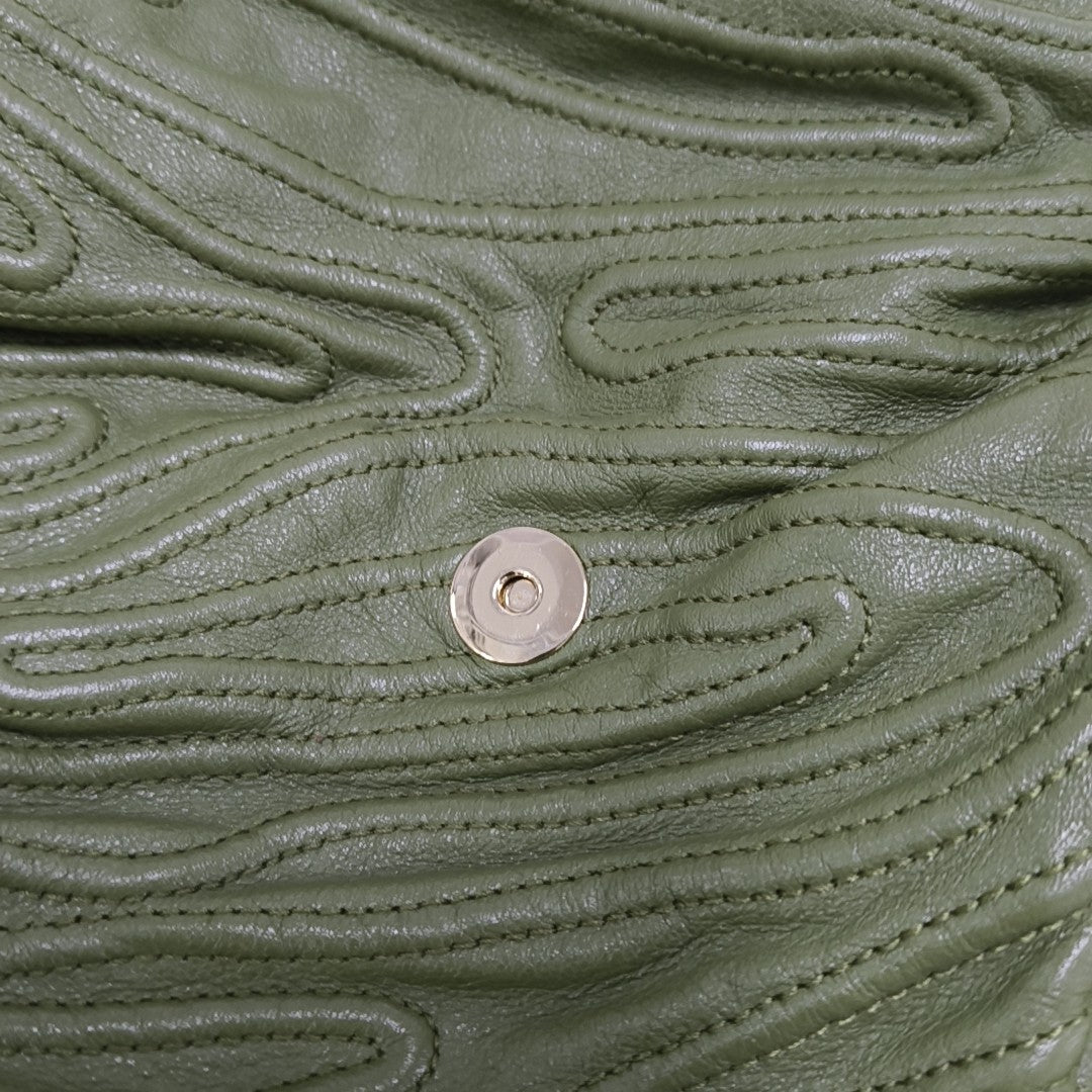 CHANDRA Quilted Calfskin Green