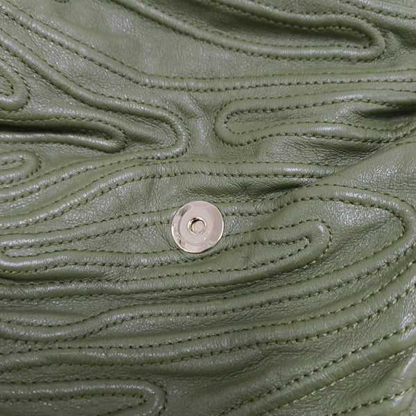 CHANDRA Quilted Calfskin Green