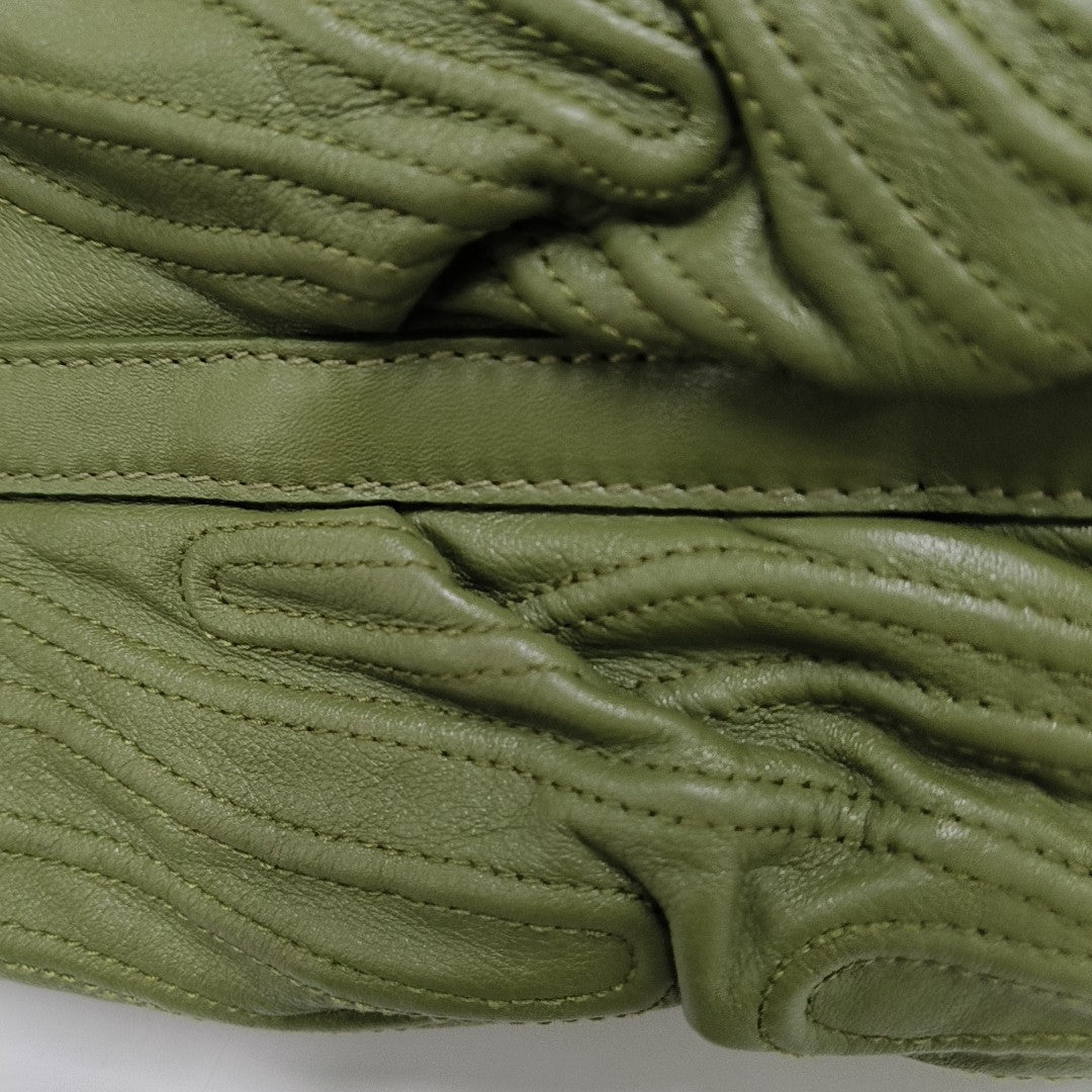 CHANDRA Quilted Calfskin Green