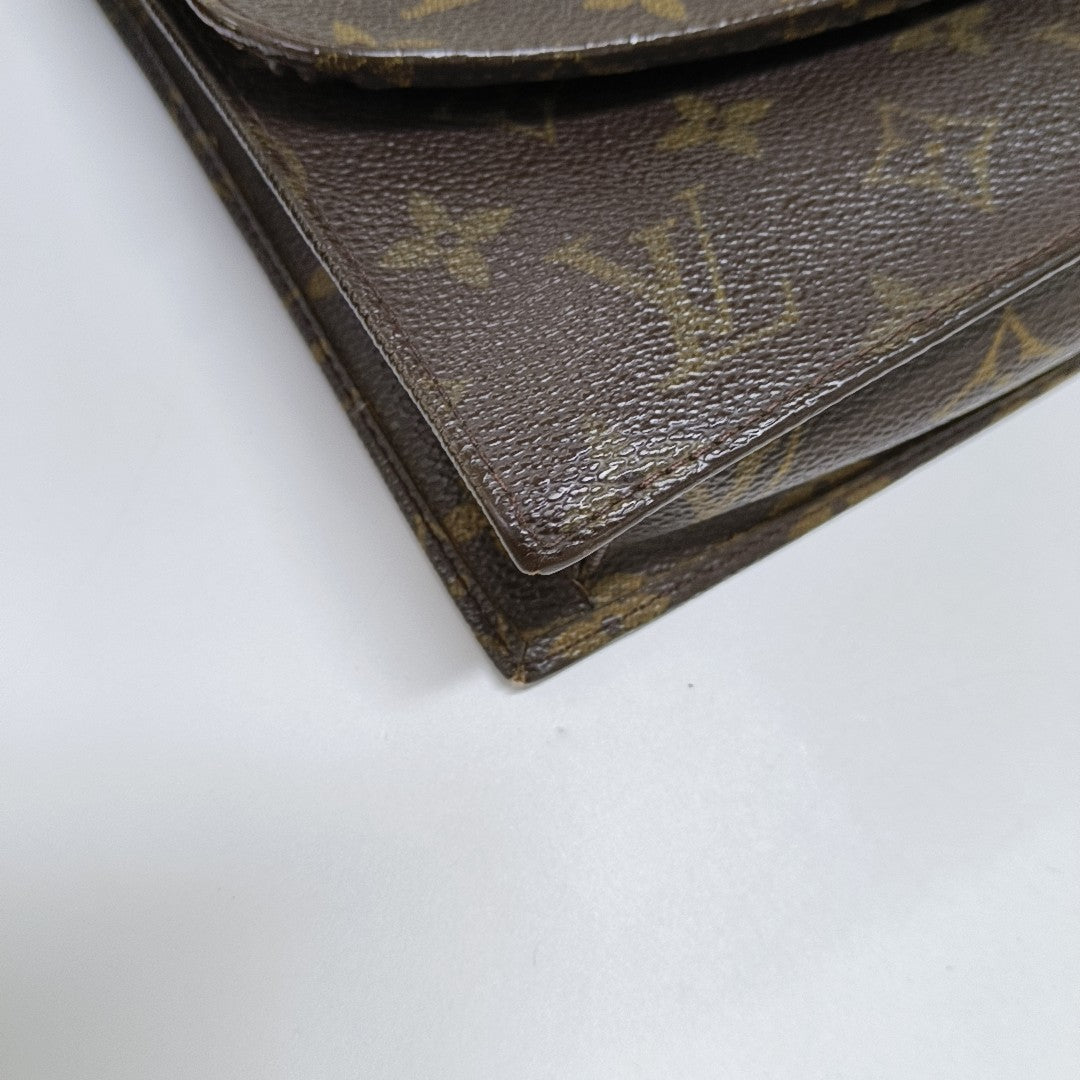 POCHETTE RABAT Monogram Coated Canvas Brown