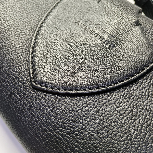 Square Stone Calfskin Black