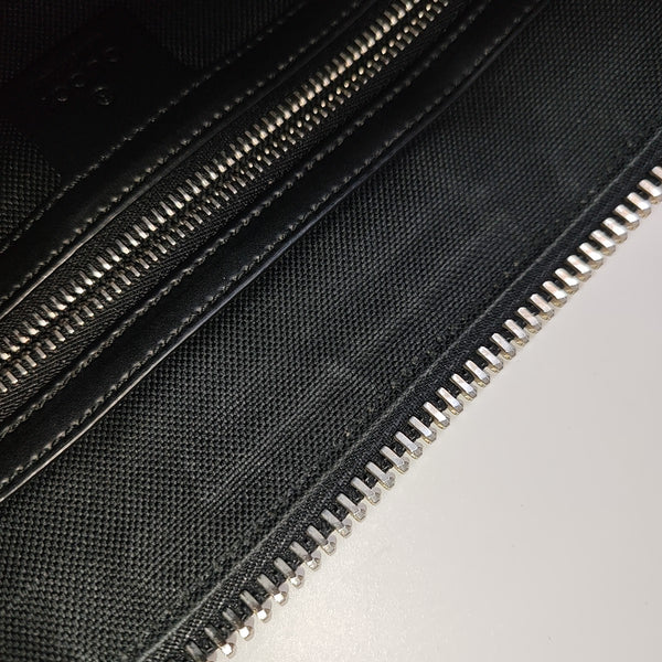 GG Supreme Monogram Coated Canvas Gray