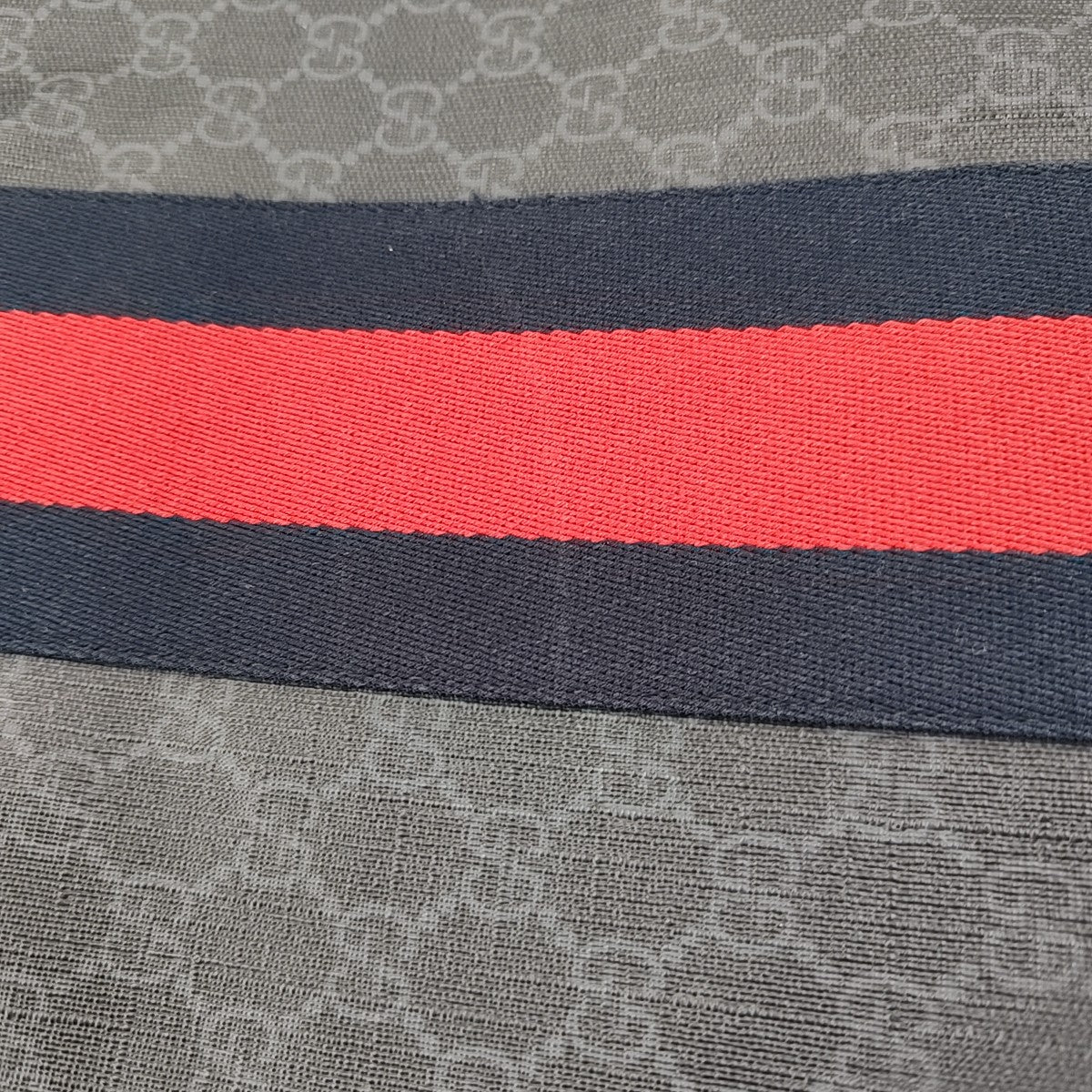 GG Supreme Monogram Coated Canvas Gray