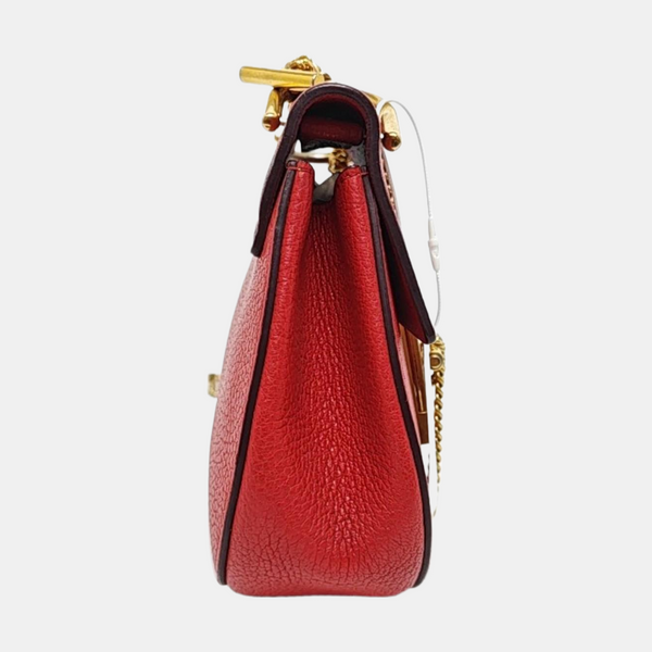 Authenticated pre-owned  Drew Mini Calfskin Red - Handbags at Looply