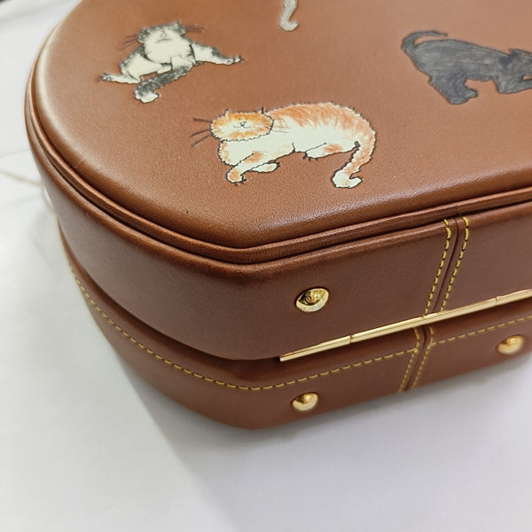 BOITE CHAPEAU PM Calfskin Brown