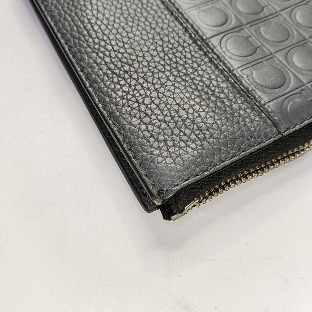 Gancini Calfskin Gray