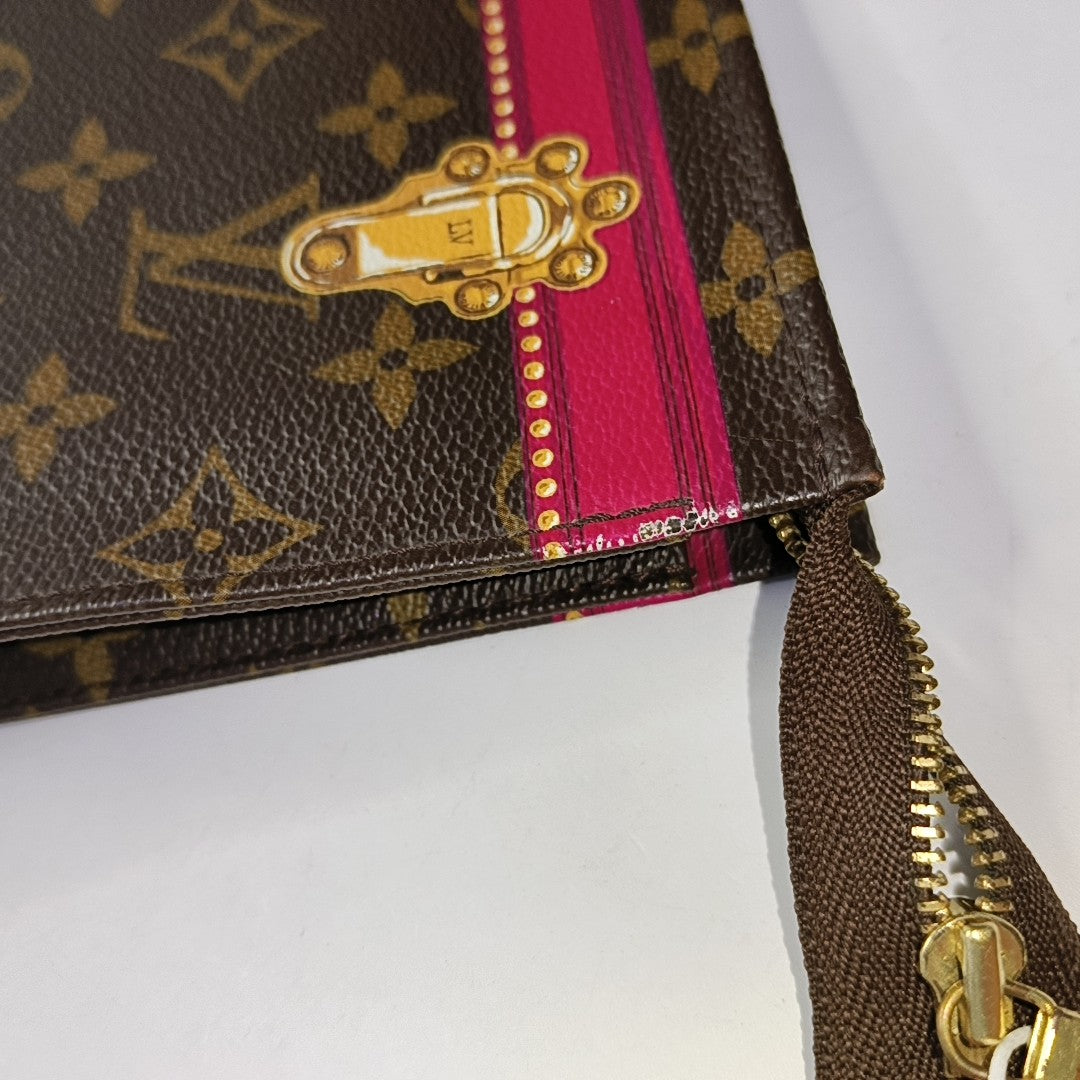 TOILET POCKET 26 Monogram Coated Canvas Brown
