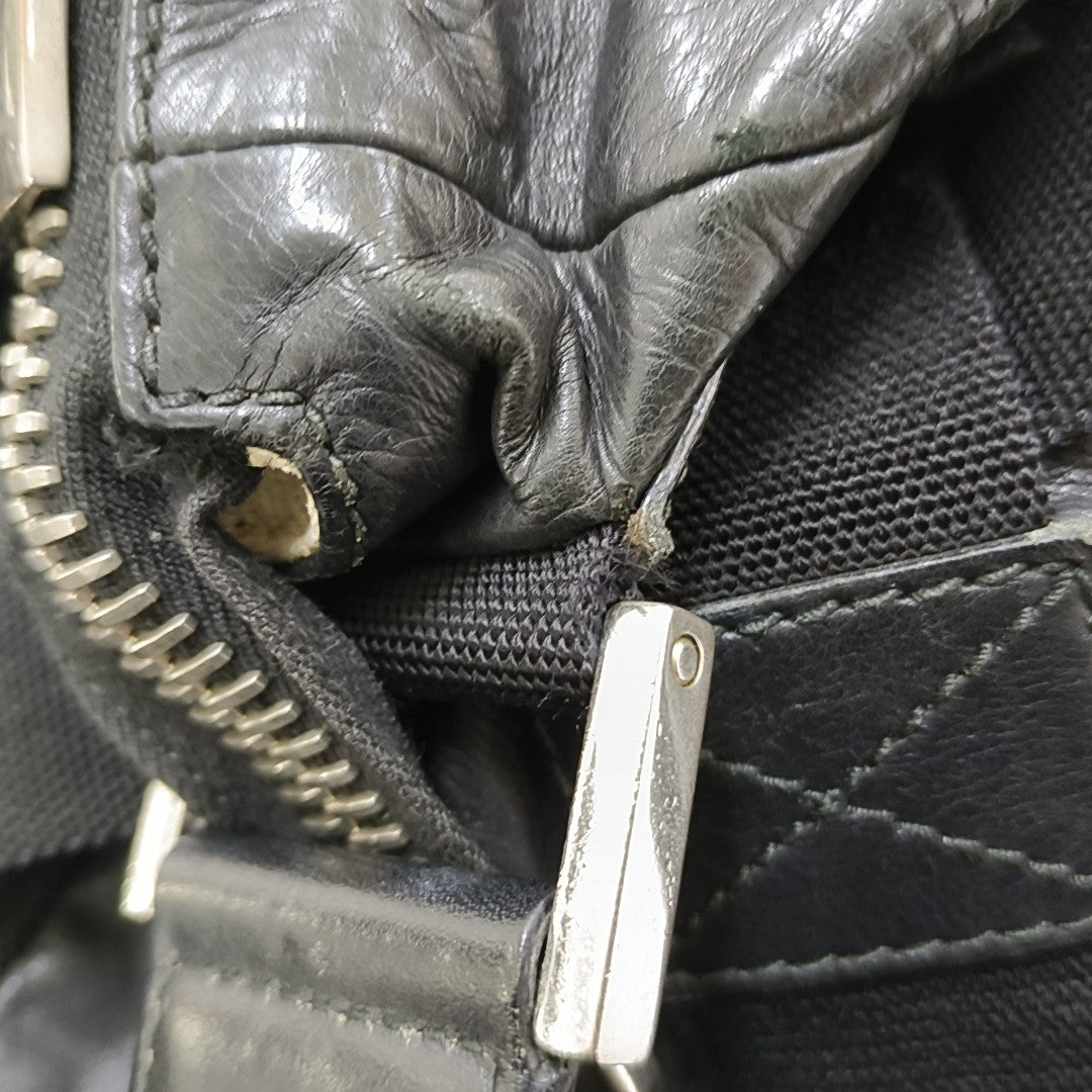 D Gold Calfskin Black