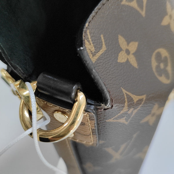 BENTO BOX Monogram Coated Canvas Brown