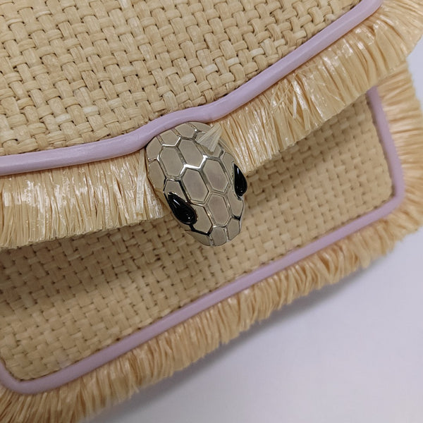 SERPENTI DIAMOND BLAST Extra Small Straw Yellow