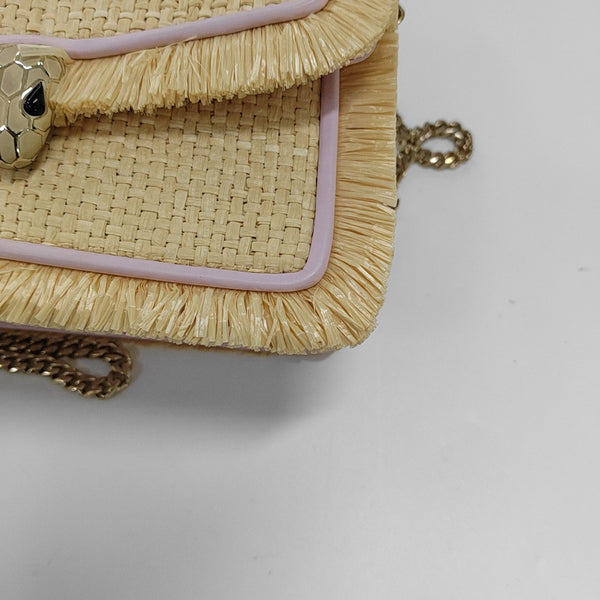 SERPENTI DIAMOND BLAST Extra Small Straw Yellow